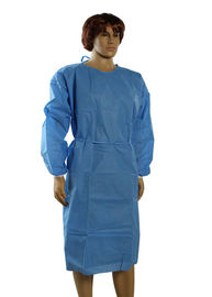 Anti Blood Disposable Operating Gowns , Breathable Disposable Barrier Gowns
