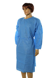 Anti Blood Disposable Operating Gowns , Breathable Disposable Barrier Gowns